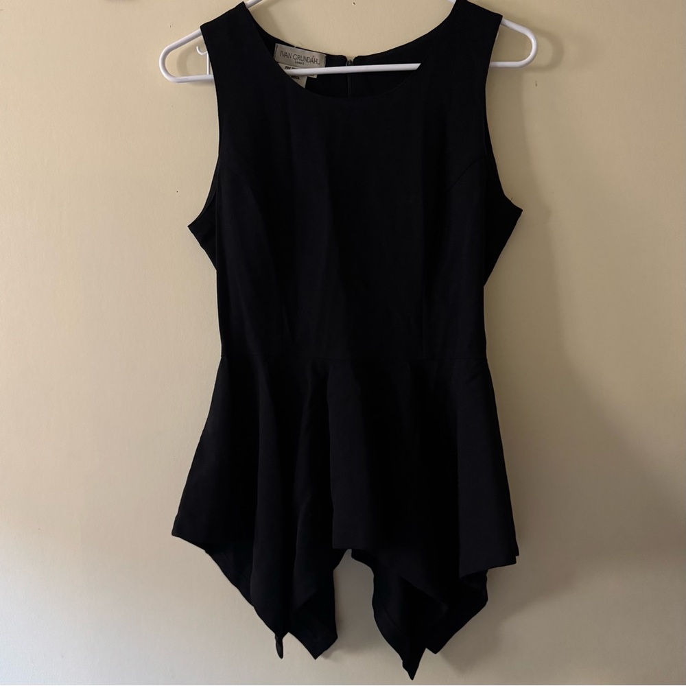 Ivan Grundahl Black Wool Peplum Top 🖤